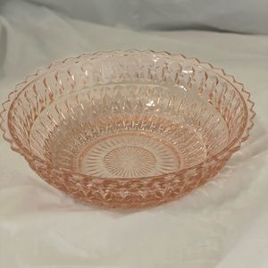 Pink Serving Bowl Jeanette Depression Glass
